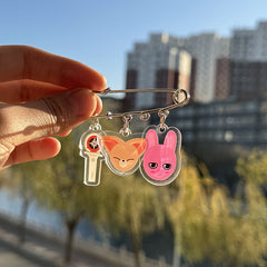 SKZ Cartoon Acrylic Pin Pendants