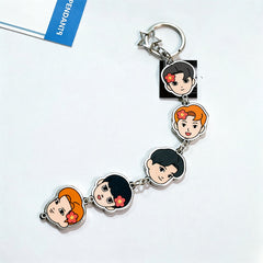 Kpop Cartoon Acrylic Key Ring Bag Pendant