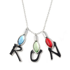 Trendy Tv Letter Pendant Necklace