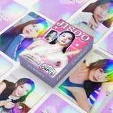 124PCS JISOO Holographic Photocard Sticker