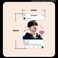 JIMIN JK SUGA Transparent Photocard Collection
