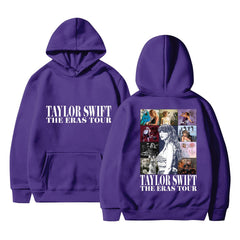 Women's Taylor Print Loose Pullover Hoodie