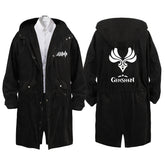 Unisex Trendy Game Zip Up Windbreaker Long Coat