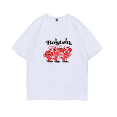 Trendy Graphic Printed Loose Short-sleeved T-shirt