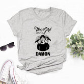 Women's TVD Letter Print Summer T-shirt