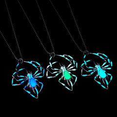 Creative Luminous Spider Pendant Necklace