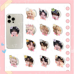 Cute Kpop Acrylic Phone Retractable Bracket