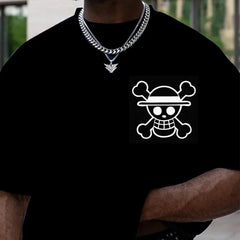 Men's Luffy Print Cotton T-shirt