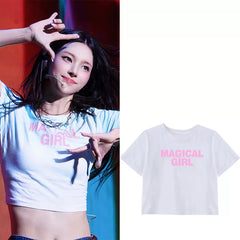 YUNAH MAGICAL GIRL Crop T-shirt