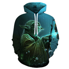 Unisex Comic Digital Print Casual Loose Hoodie