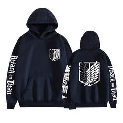 Casual Wings of Freedom LOGO Pullover Hoodie