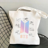 BANGTAN Printed Canvas Tote Bag