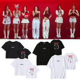 KPOP SEE YOU HERE Graphic Short-sleeved T-shirt