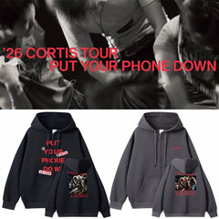 Put Your Phone Down Tour Zipper Hoodie Top
