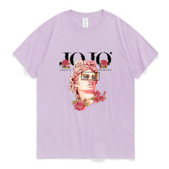 Unisex Jojo Statue Graphic Print Pullover T-shirt