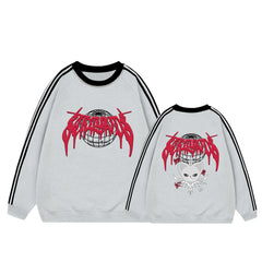 KPOP Cartoon Doll ATE College Crew Neck Sweatshirt