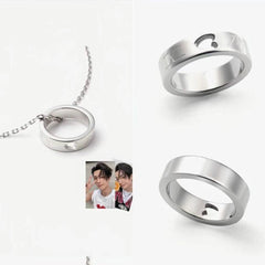 Chic Kpop Ring Pendant Necklace