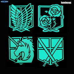Luminous Anime Wings of Freedom Velcro Badge