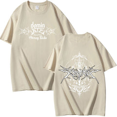 Unisex Kpop Dominate Print Short Sleeve T-shirt