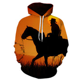 Unisex Game Digital Print Pullover Hoodie