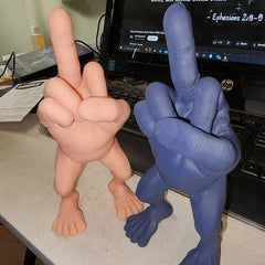 MIDDLE FINGER FIGURE WITH LEGS FUNNY OFFICE DESK ORNAMENT