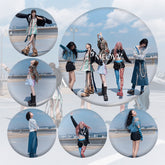 KPOP Album "MY EYES OPEN VVIDE" Badge Mirror Keychain