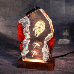 Millennium Falcon Galaxy Resin Lamp