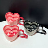 Heart-Shaped Ceramic Mugs