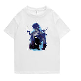 Cool Anime Print Short-sleeved T-shirt