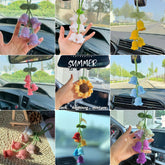 Lily Of The Valley Crochet Car Charm