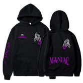 Unisex Casual Kpop MANIAC Graphic Hoodie