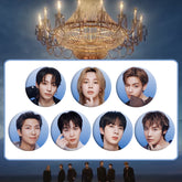 BANGTAN Tinplate Badge Mirror Keychain Set