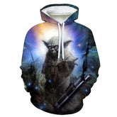 Unisex Comic Digital Print Casual Loose Hoodie