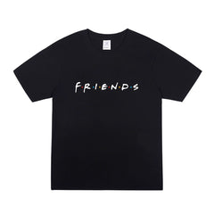 Friends Letter Print Short Sleeve T-Shirt