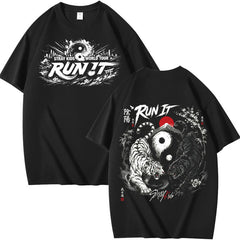 SKZ World Tour Run It Graphic Printed Short Sleeve T-Shirt