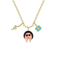 Trendy Taylor Necklace Keychain Pendant