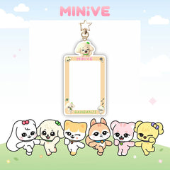 KPOP Cartoon Photocard Insert Keychain