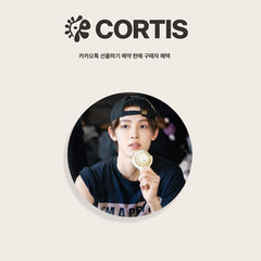 Kpop Tinplate Badge Round Mirror Keychain Pendant