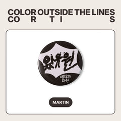 CORTIS Tinplate Badge Mirror Keychain