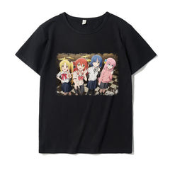 Anime Bocchi Printed Short Sleeve T-shirt