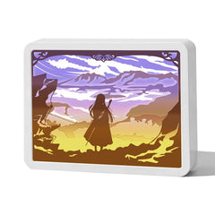 Anime Paper Carving Lamp Ornament