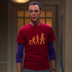 Sheldon Same Robot Evolution Print T-shirt
