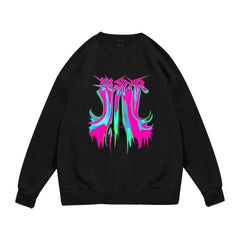 Unisex Casual KPOP Long-sleeved Washed Hoodie