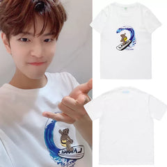 Seungmin Bear Printed Short-sleeved T-shirt