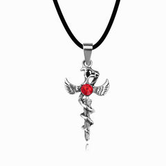 TVD Sacred Heart Cross Necklace