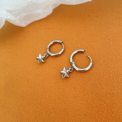 Hyunjin Star Stud Earrings Titanium Steel