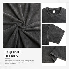 Vintage Game Pattern Washed T-Shirt