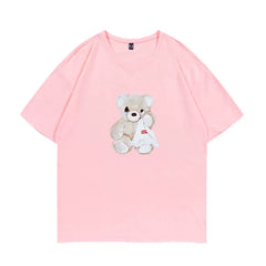 Renjun Same Men's and Women's Bear Print T-Shirt