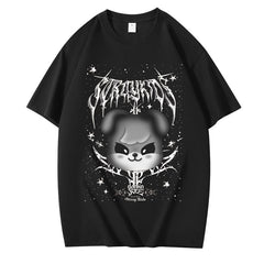 KPOP Jiniret Bbokari Print Short-sleeved T-shirt