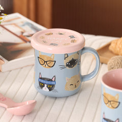 Cartoon Cat Ceramic Mug